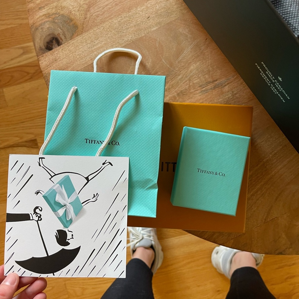 AUTHENTIC TIFFANY & CO BOX AND BAG WITH CARD